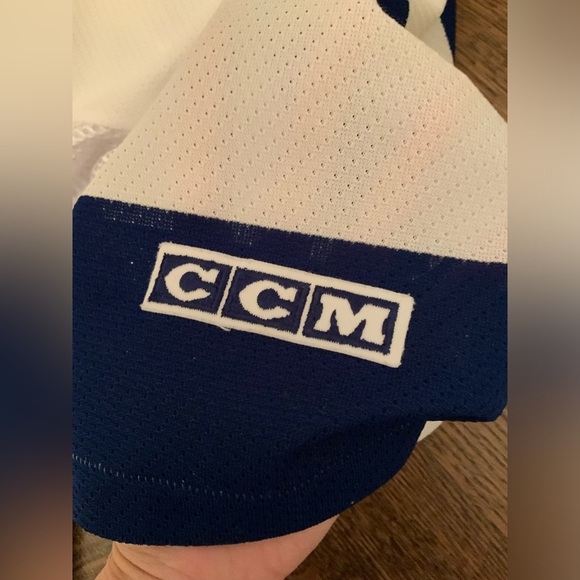 TORONTO MAPLE LEAFS NHL Vintage White Home 2000-2007 Hockey Jersey OG CCM SZ L/G - Picture 11 of 16